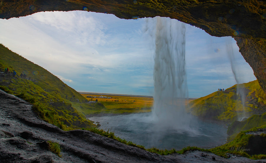 Behind Seljalandsfoss