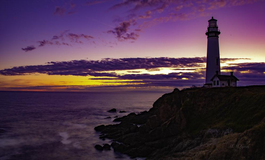 Lighthouse at sunset